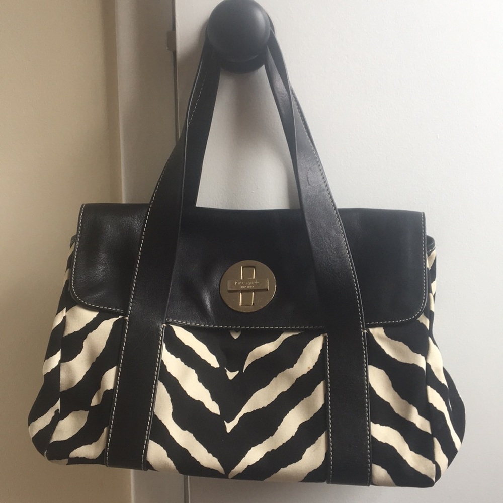 Zebra print Kate Spade shoulder bag
